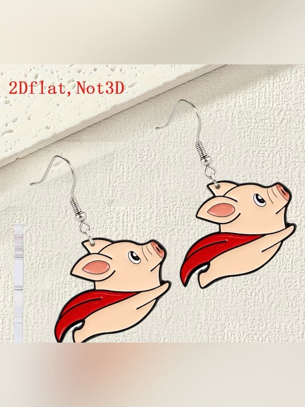 Cute Flying Pig Dangle Earrings